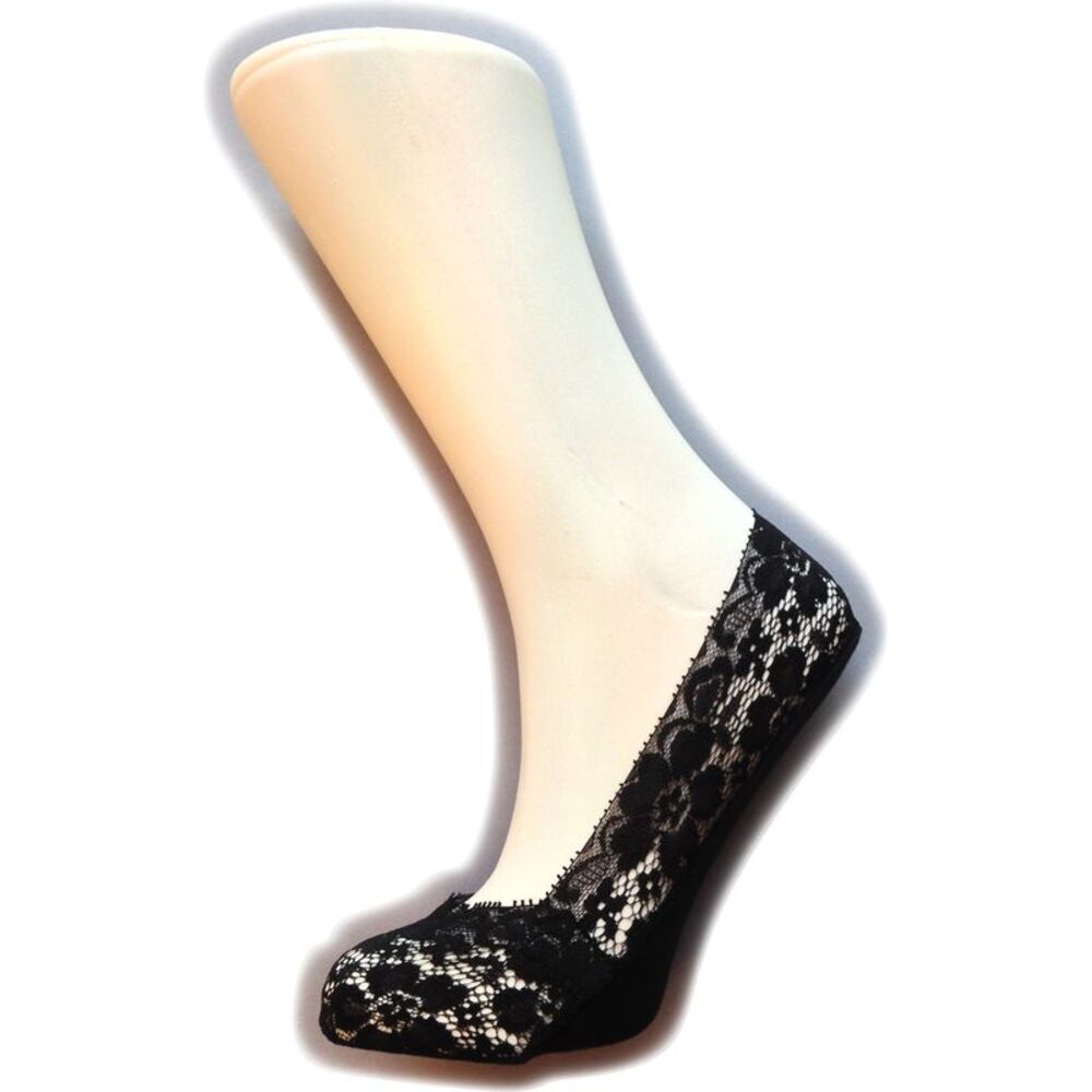 Silky Womens/Ladies Lace Footsies (1 Pair) / Black